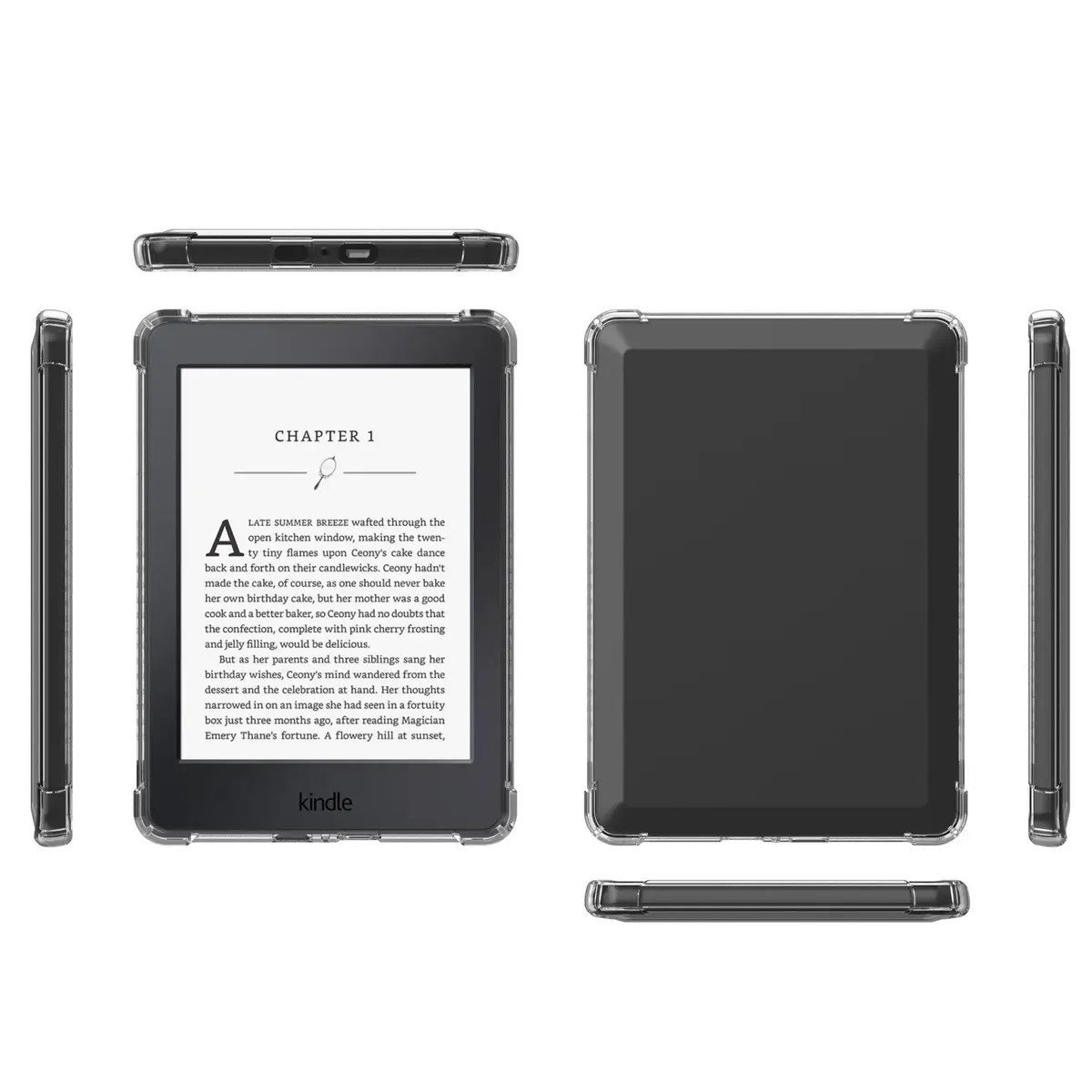SFFINE Clear Case for 6" Kindle Paperwhite 10th Gen | Transparent Silicone TPU Cover - view 5