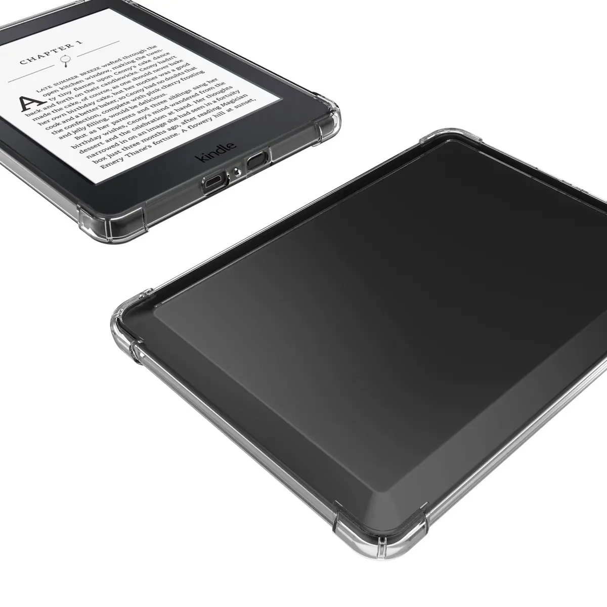 SFFINE Clear Case for 6" Kindle Paperwhite 10th Gen | Transparent Silicone TPU Cover - view 2