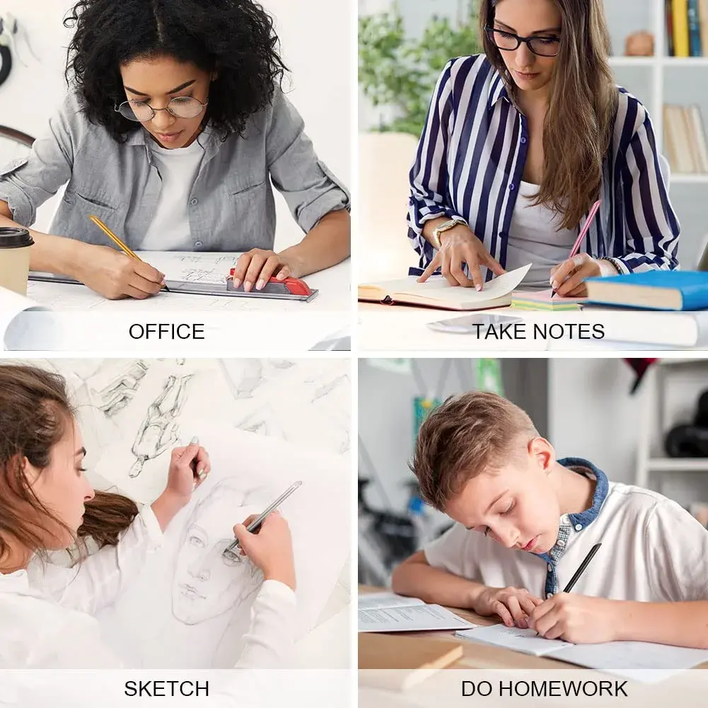 AUAUY Metal Infinity Pencil 2-Pack | Smooth Writing, Reusable Nib - view 7