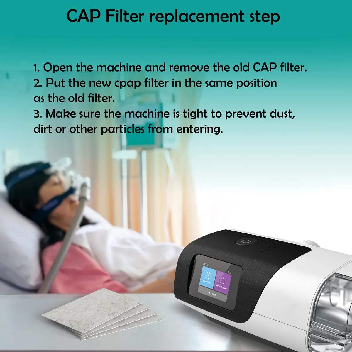 Bay State Importers CPAP Filters for ResMed AirSense 11 - 20 Pack, Ultra Fine Disposable Refills - view 4
