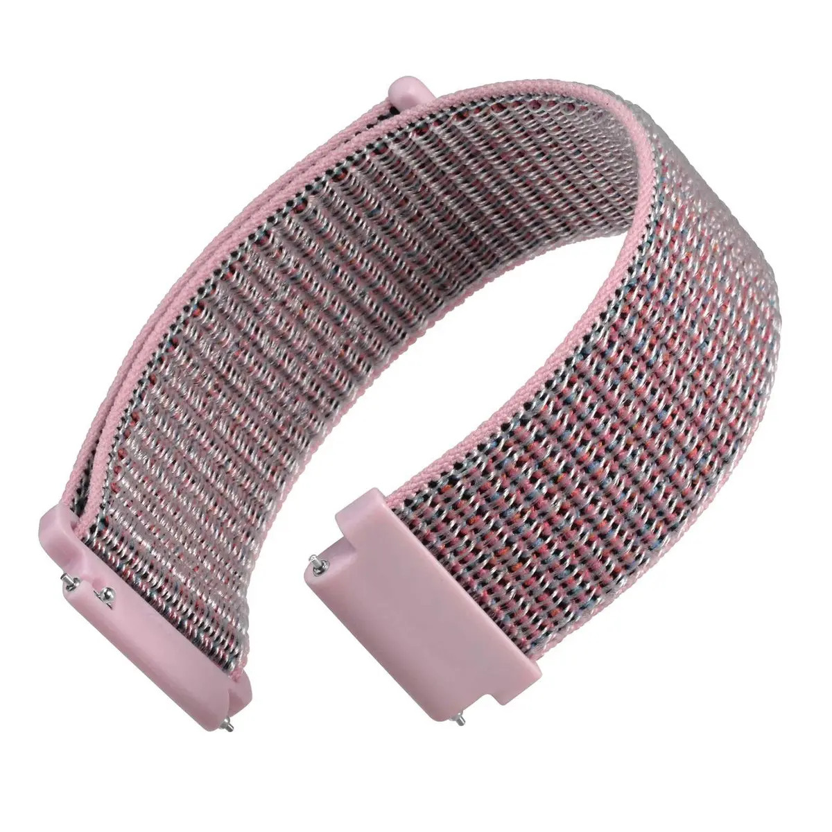 WOCCI 16mm Adjustable Nylon Watch Band, Quick Release Sport Loop Strap (Sand Pink) | Durable, Soft & Washable - main product image