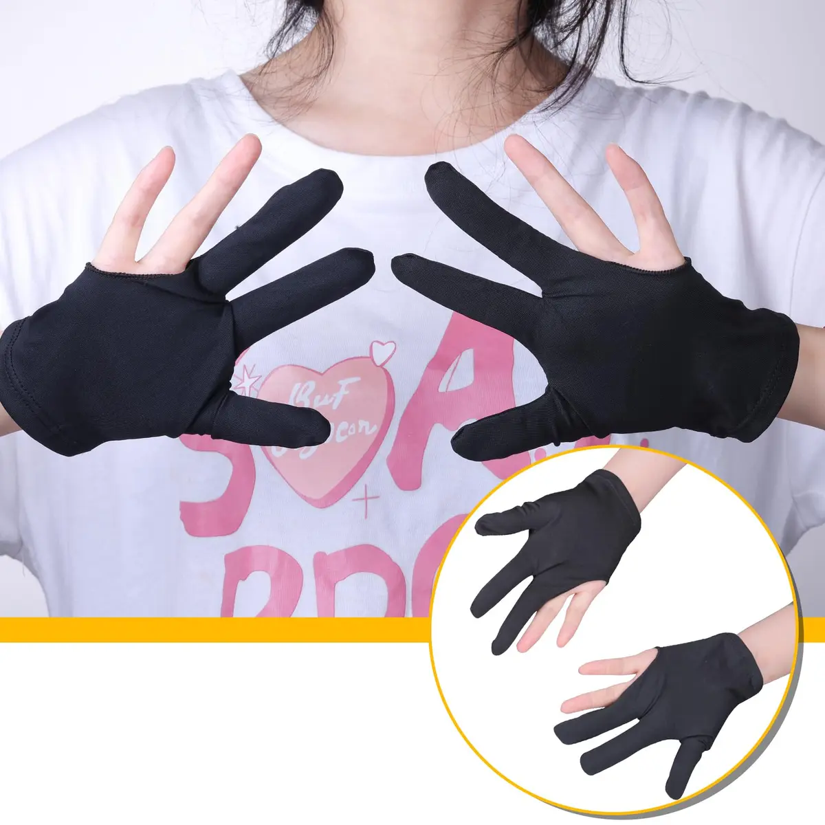 MAGICYOYO Yoyo Gloves Pack of 2 for Kids Beginners & Advanced Players | Unisex Stretch Cotton Nylon - view 7