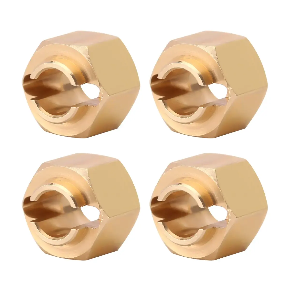 INJORA Brass Wheel Hex Hub Extenders 5mm (0.2in) for 1/18 TRX4M RC Cars | Increased Stability & Anti-Rollover - view 3
