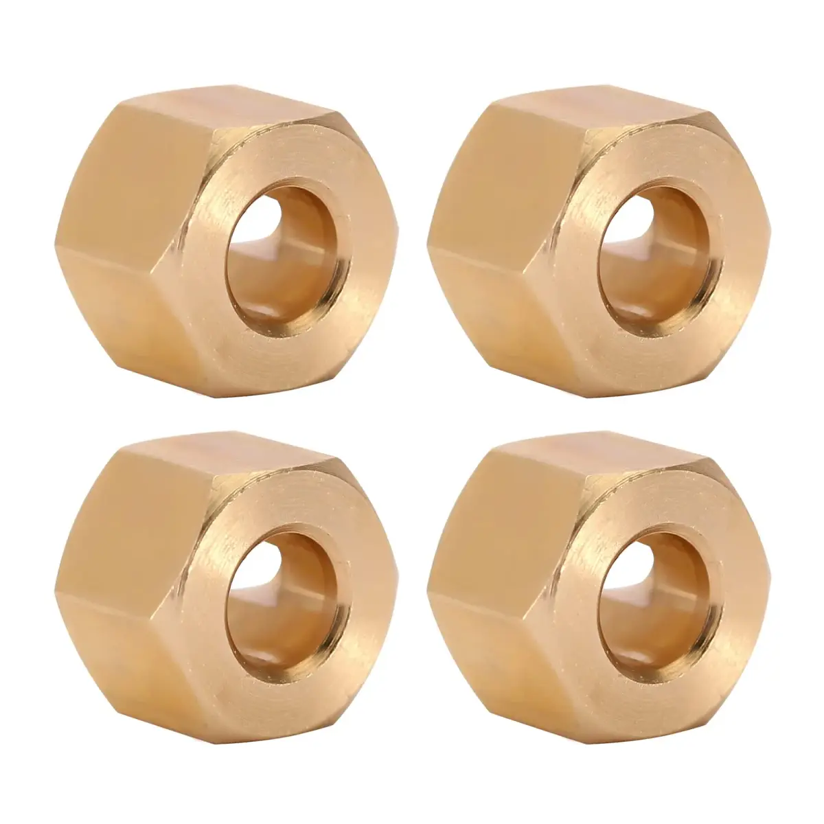 INJORA Brass Wheel Hex Hub Extenders 5mm (0.2in) for 1/18 TRX4M RC Cars | Increased Stability & Anti-Rollover - view 4