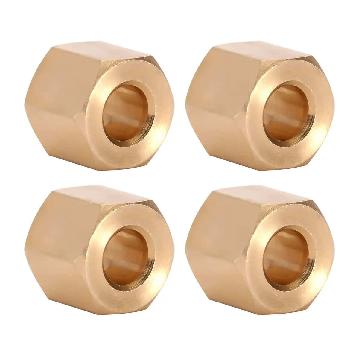 INJORA Brass Wheel Hex Hub Extenders 6mm (+2mm) for 1/18 TRX4M | Set of 4 - view 5