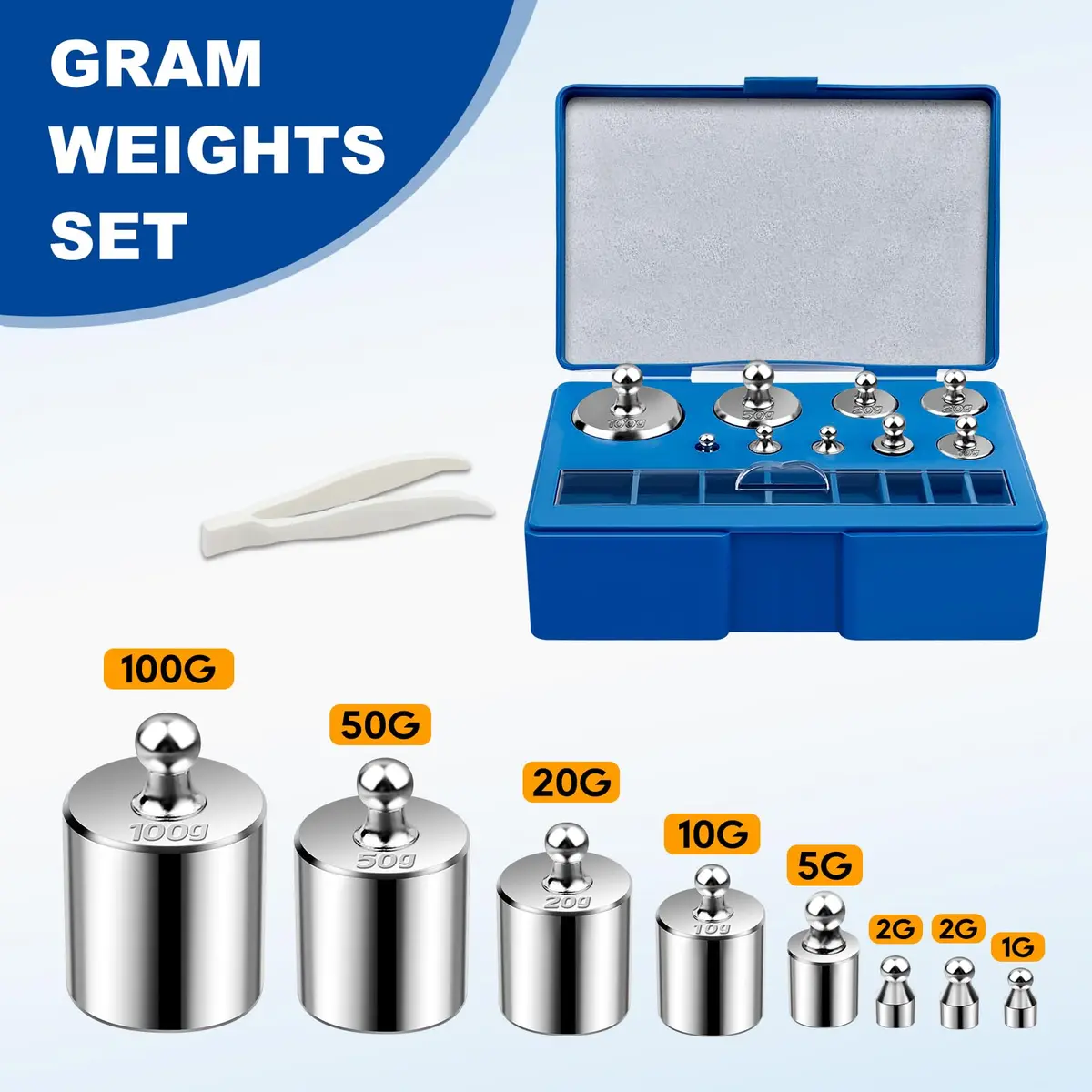 UCEC Calibration Weights for Digital Scale | Precise & Durable (210g Set) - view 3