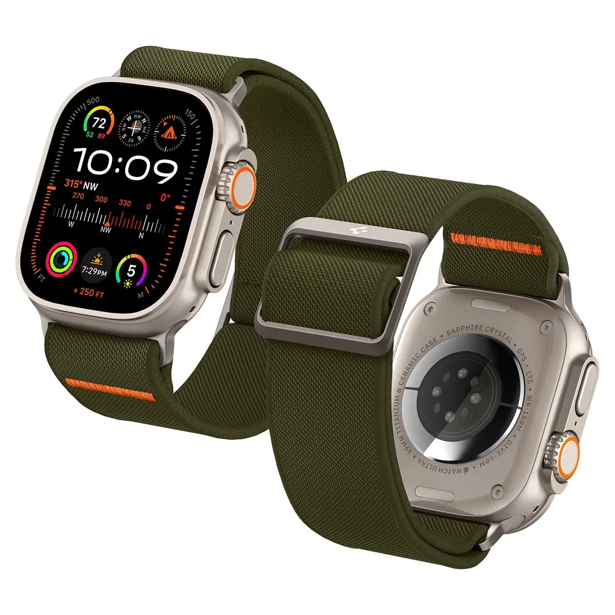 Spigen Lite Fit Ultra for Apple Watch Band, Lightweight Fabric Strap | Durable, Breathable & Compatible with Apple Watch Ultra 49mm - main product image