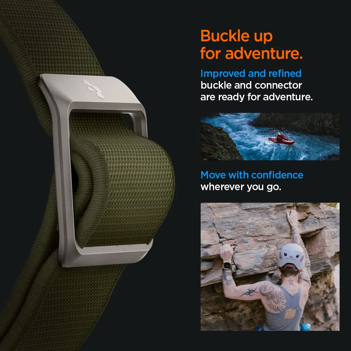 Spigen Lite Fit Ultra for Apple Watch Band, Lightweight Fabric Strap | Durable, Breathable & Compatible with Apple Watch Ultra 49mm - view 7