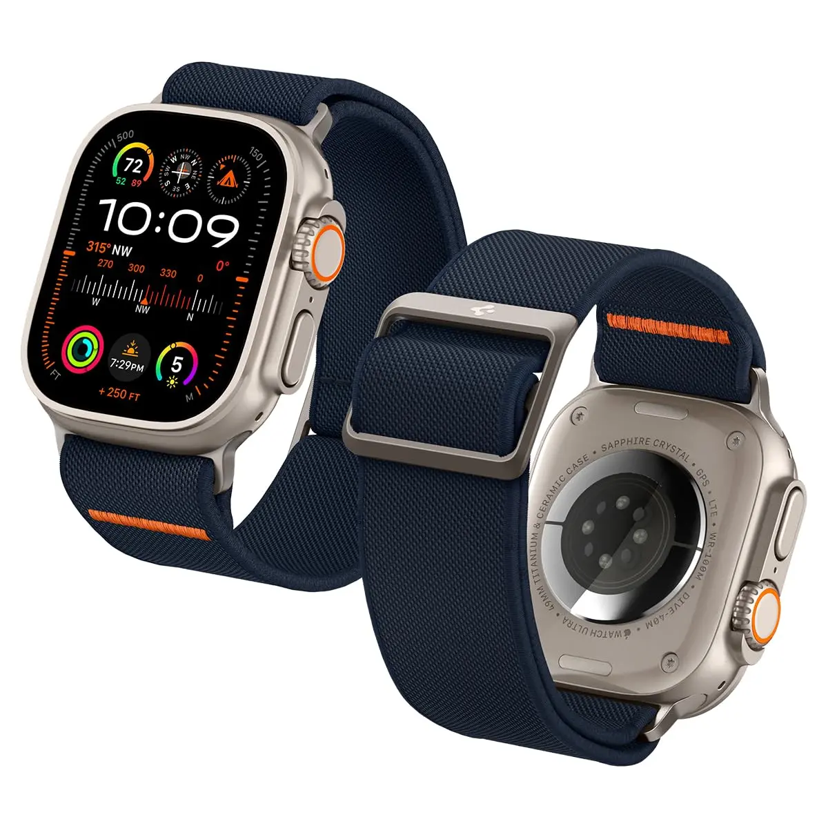Spigen Lite Fit Ultra for Apple Watch Band, Lightweight Fabric Strap 49mm | Breathable & Durable - main product image