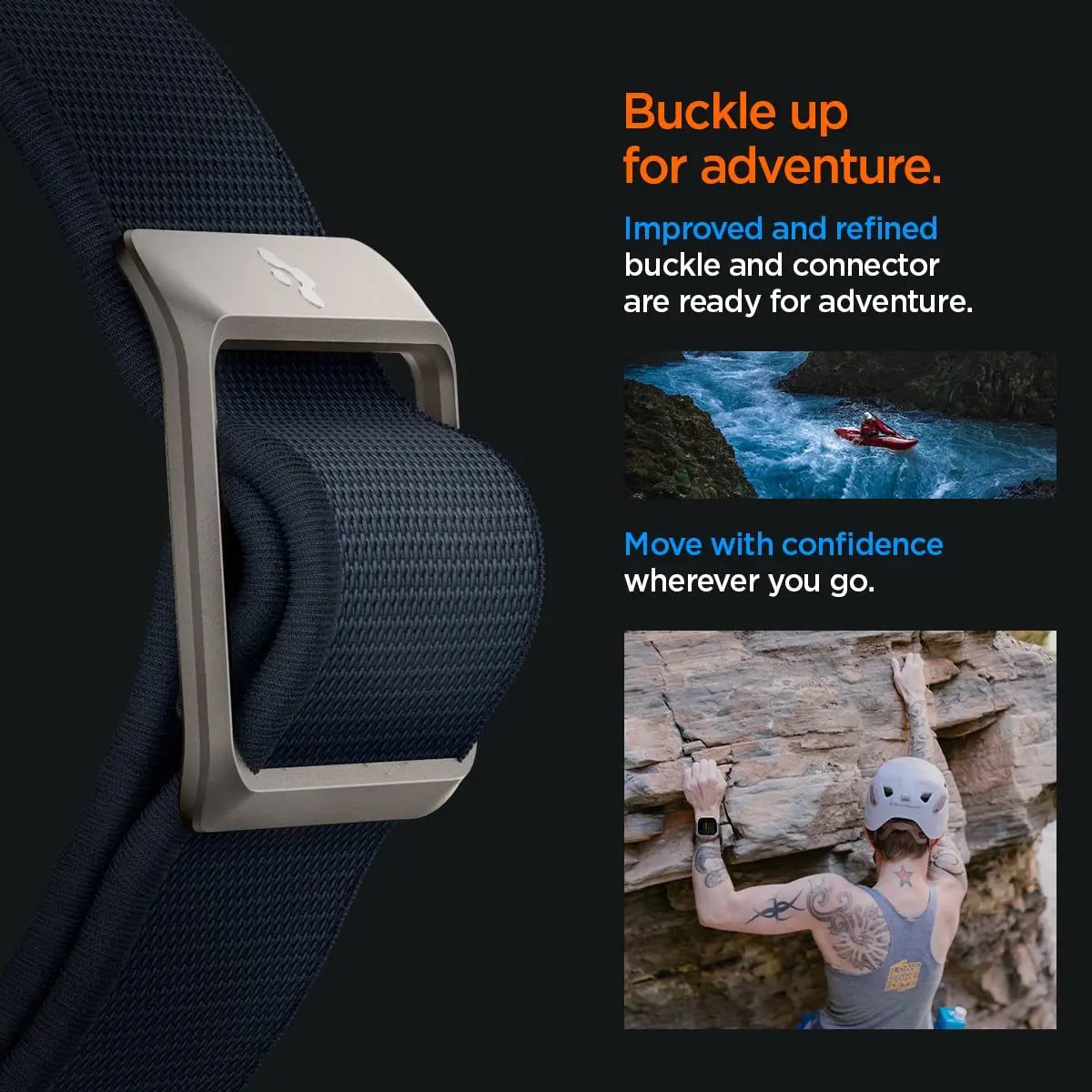 Spigen Lite Fit Ultra for Apple Watch Band, Lightweight Fabric Strap 49mm | Breathable & Durable - view 7