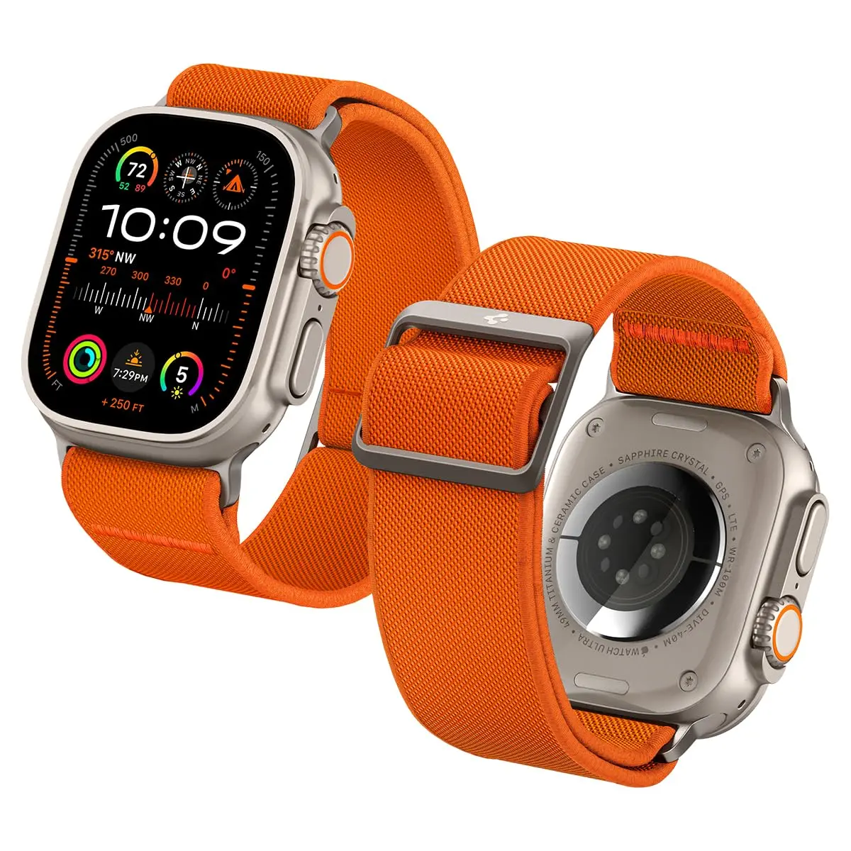 Spigen Lite Fit Ultra Apple Watch Band 44mm | Lightweight Fabric Strap for Series 12/11/10/9/8/7/6/5/4/3/2/1 & Ultra 49mm - main product image