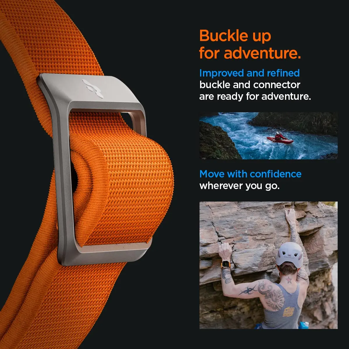 Spigen Lite Fit Ultra Apple Watch Band 44mm | Lightweight Fabric Strap for Series 12/11/10/9/8/7/6/5/4/3/2/1 & Ultra 49mm - view 7
