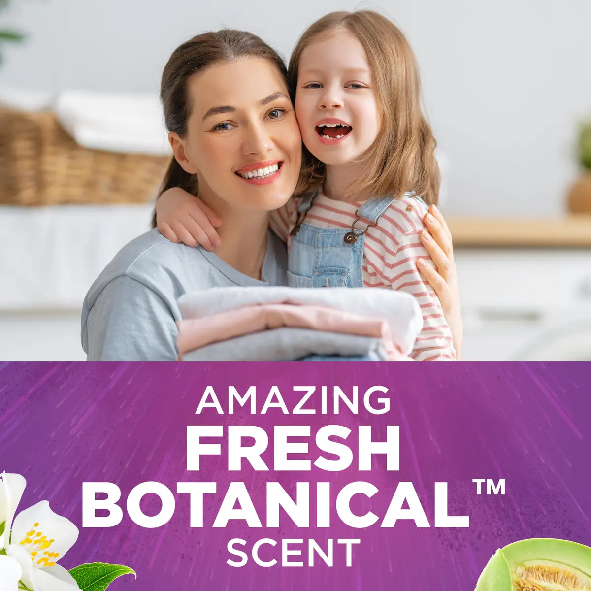 ARM & HAMMER Plus OxiClean with Odor Blasters Liquid Laundry Detergent Fresh Botanical 2.97 L (100.5 Fl Oz) | Concentrated Formula for Tough Odors & Stains - view 4