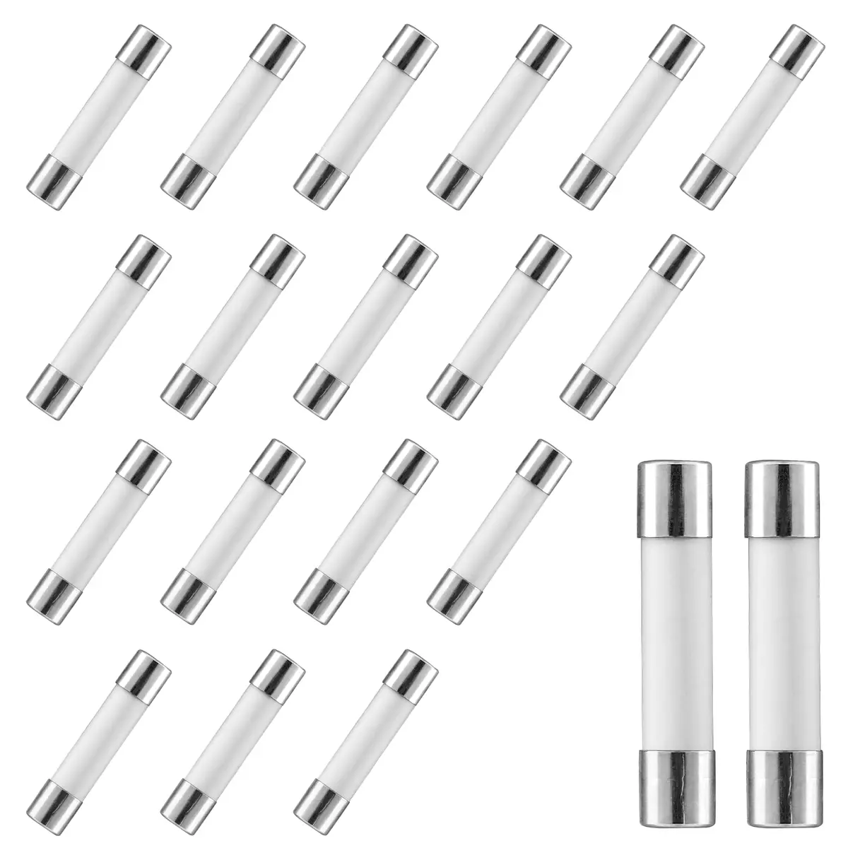 Litoexpe 20-Pack 20A 250V Ceramic Time Delay Fuses | Safe Overcurrent Protection for High-Power Loads - main product image