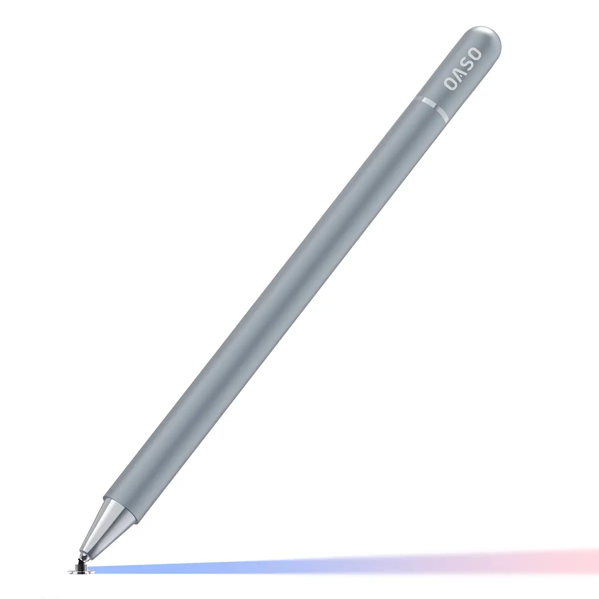 OASO Universal Stylus Pen for Touch Screens, Disc Tip & Magnet Cap, Compatible with iPad/iPhone/Samsung Galaxy Tab/Fire HD Tablets (Silver) - main product image
