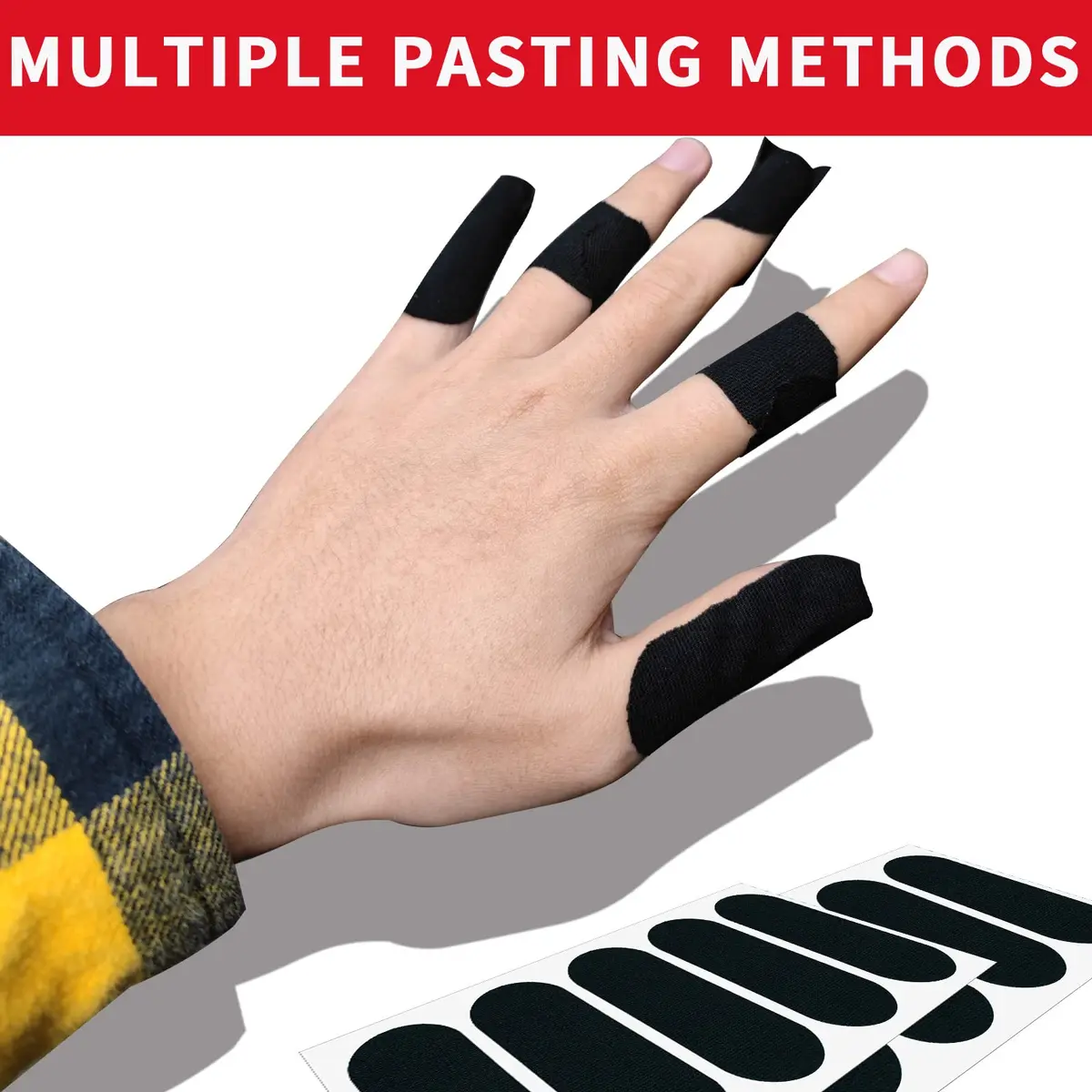 Birllaid Bowling Thumb Tape 120PCS Black | Elastic Cotton Sport Support - view 5