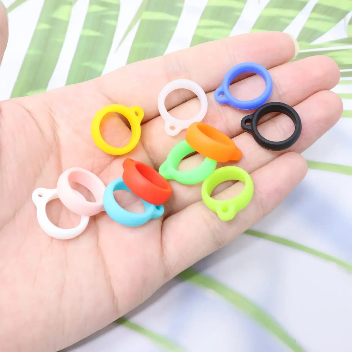 Honbay 66PCS Anti-Lost Silicone Rings Holder Silicone Bands | Multipurpose Carrying Kit for Pens & Devices - view 4