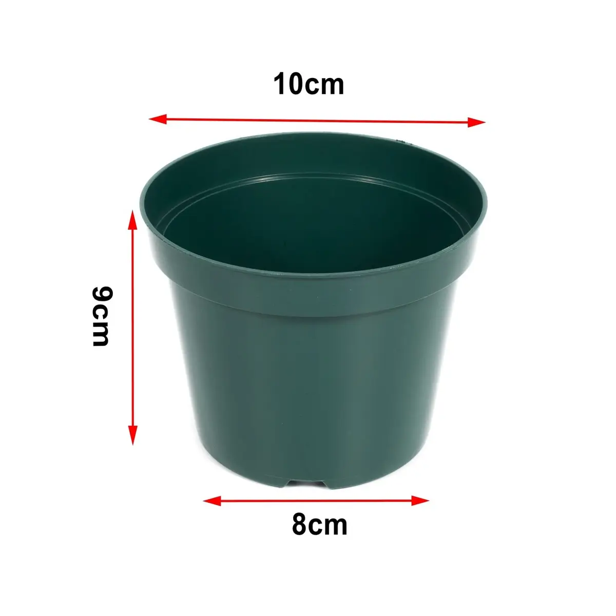 RooTrimmer 40 Pack 4 Inch Plastic Nursery Pots with Mesh Pad, Green | Sturdy & Reusable for Indoor/Outdoor Planting - view 2