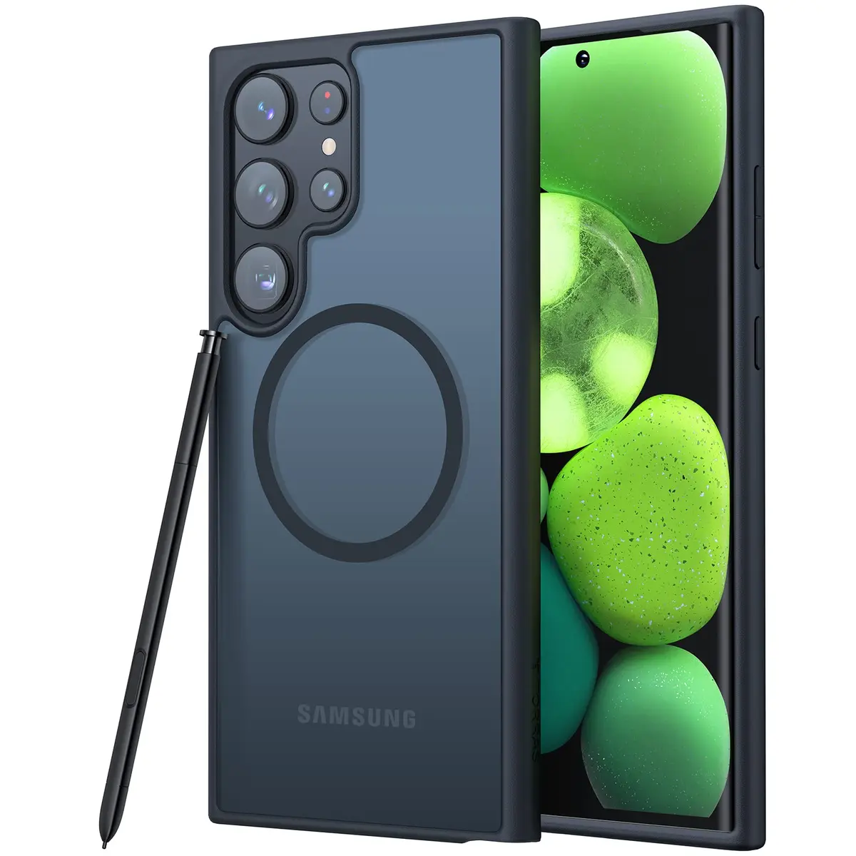 TORRAS Magnetic Shockproof Case for Samsung Galaxy S23 Ultra | 1.5mm Raised Bezels, 12FT Drop Tested - main product image