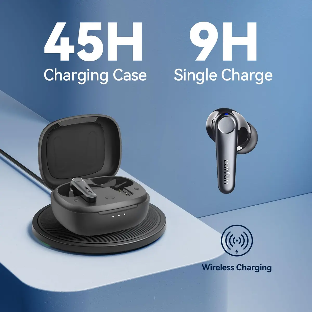 EarFun Air Pro 3 Noise Cancelling Wireless Earbuds | Qualcomm aptX Adaptive, 45H Playtime - view 6