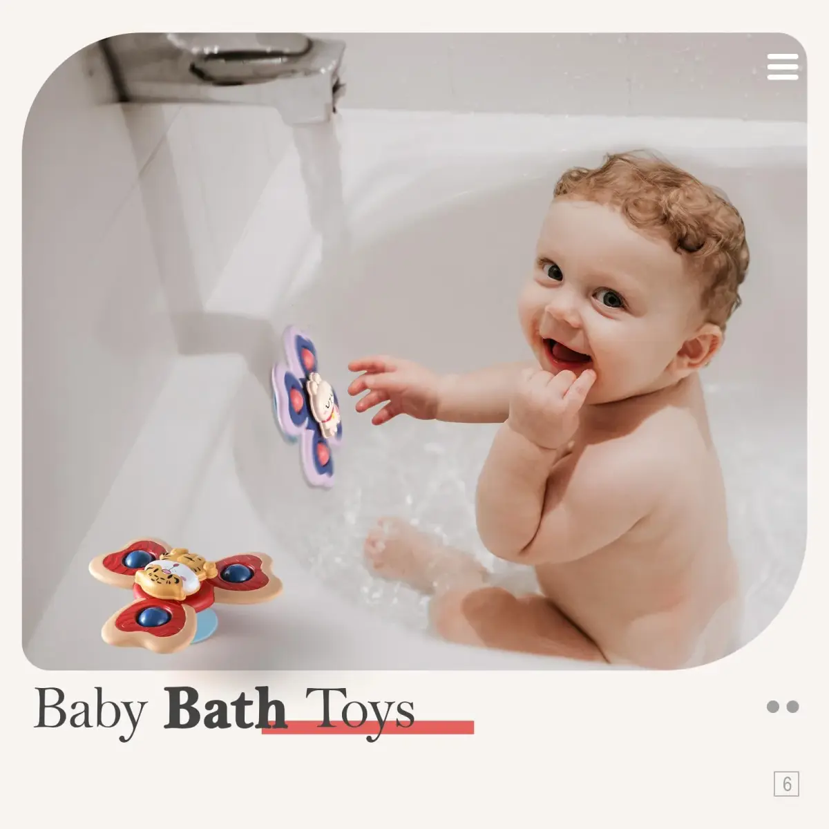 ALASOU Suction Cup Spinner Toys 3-Pack | BPA-Free, Hypoallergenic, Organic for Babies 12+ Months - view 6
