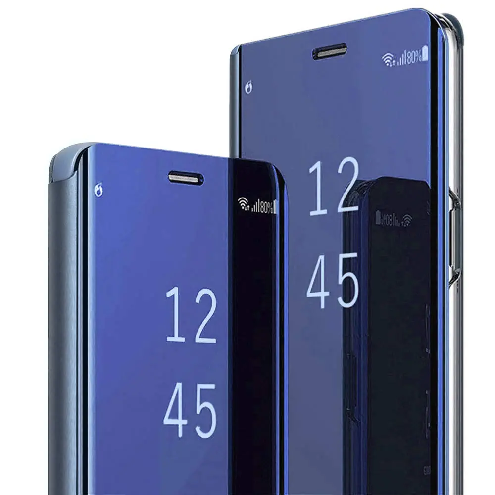 Gxmeuie Clear 5G Cellular Phone Case for Samsung Galaxy S23 Ultra | Flip Cover with Kickstand & Mirror - main product image