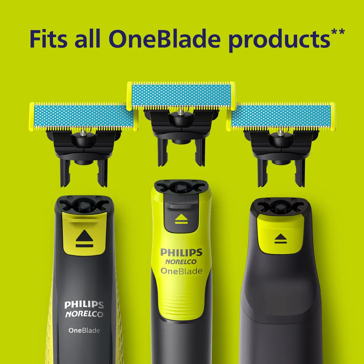 Norelco OneBlade Replacement Blades, Anti-Friction, 2 Pack | Up to 4 Months Durability, Micro Glass Beads Reduce Irritation - view 6