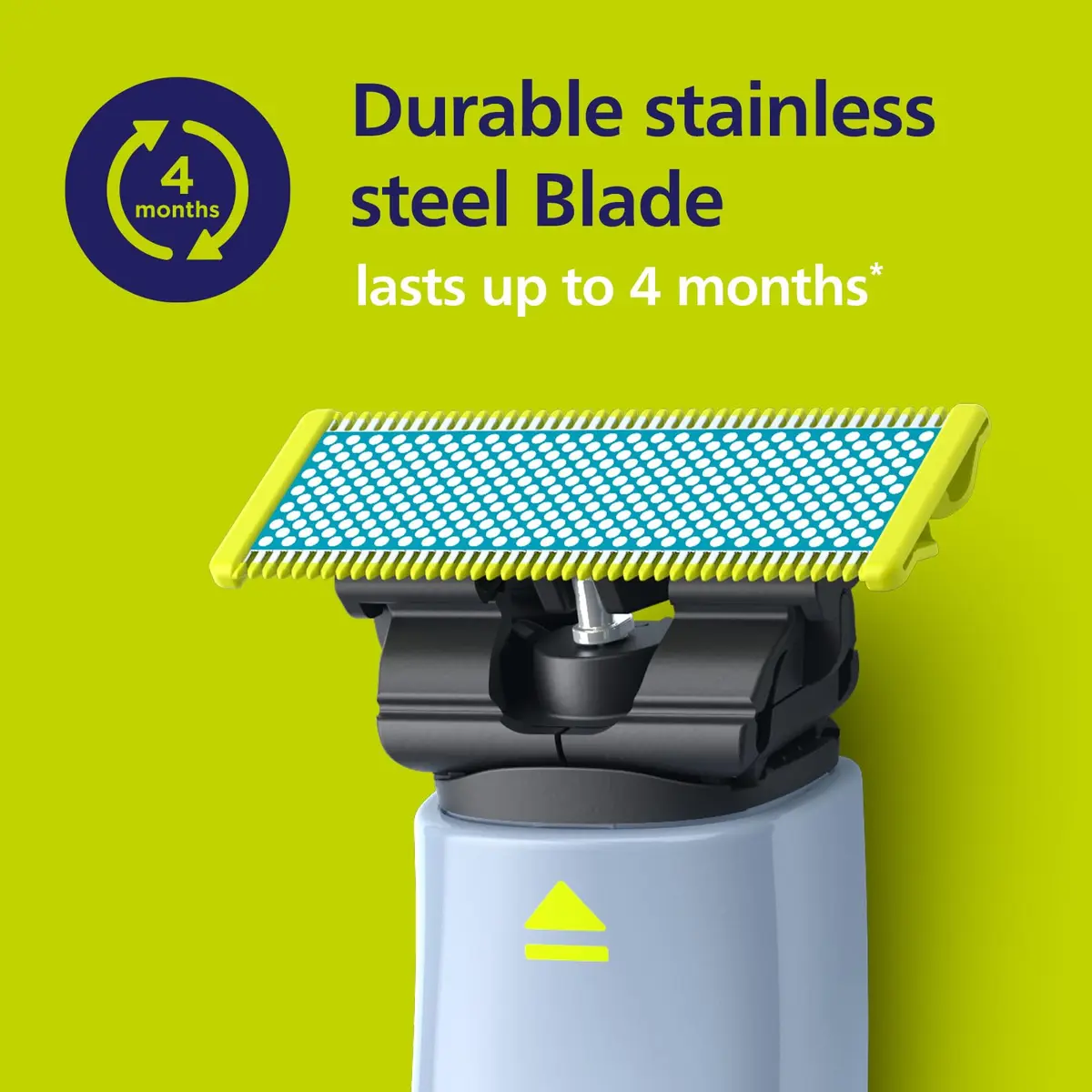 Norelco OneBlade Replacement Blades, Anti-Friction, 2 Pack | Up to 4 Months Durability, Micro Glass Beads Reduce Irritation - view 7