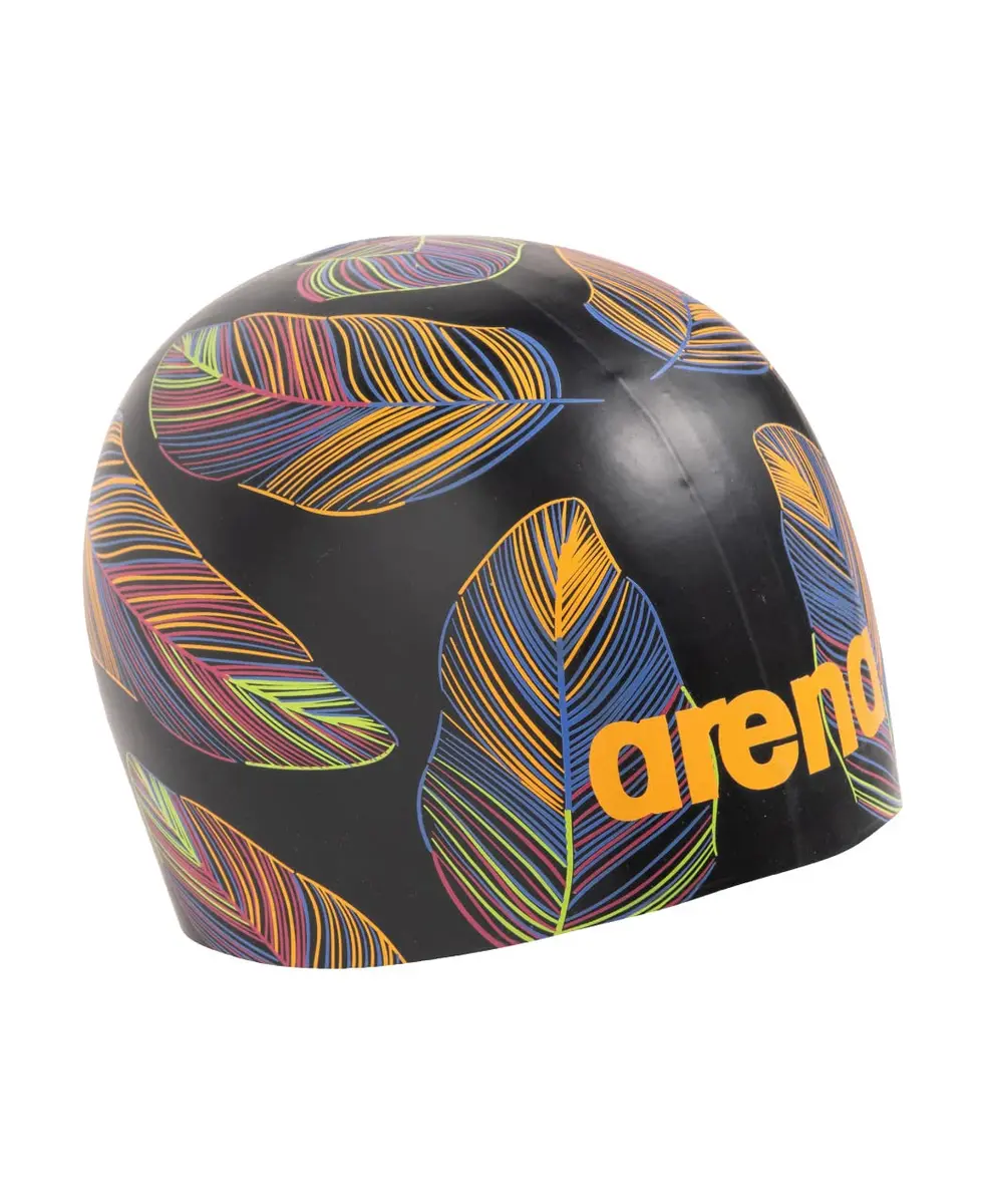 Arena Unisex Adult Poolish Molded Silicone Swim Cap for Training and Racing, One Size Fits Most, Falling Leaves | Hydrodynamic, Durable & Stylish - view 2