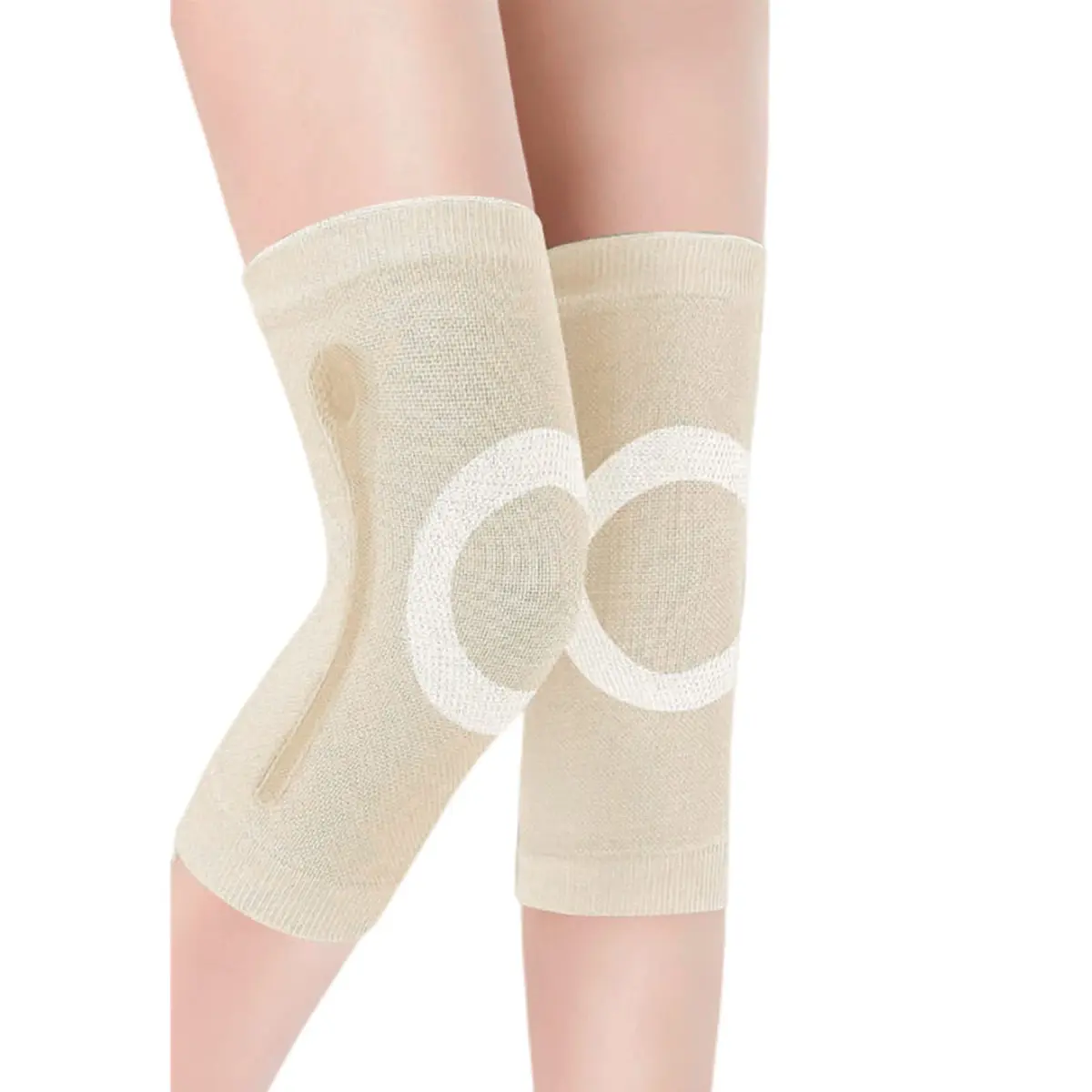 JUMISEE X Nude Knee Sleeves with Silicone Gel Spring Support, X-Large (1 Pair) - main product image