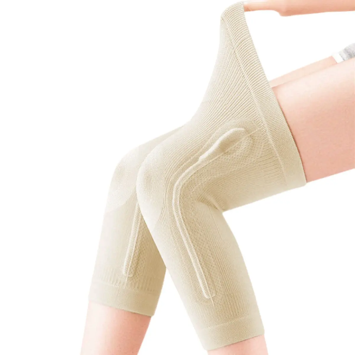 JUMISEE X Nude Knee Sleeves with Silicone Gel Spring Support, X-Large (1 Pair) - view 3