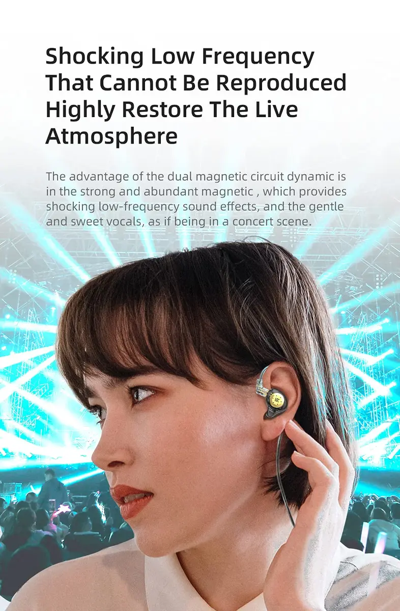 EZ EAR KZ EDX PRO Wired Earbuds in Ear Monitor 10mm Deep Bass | HiFi Sound, Detachable Cable, Comfortable Fit - view 4