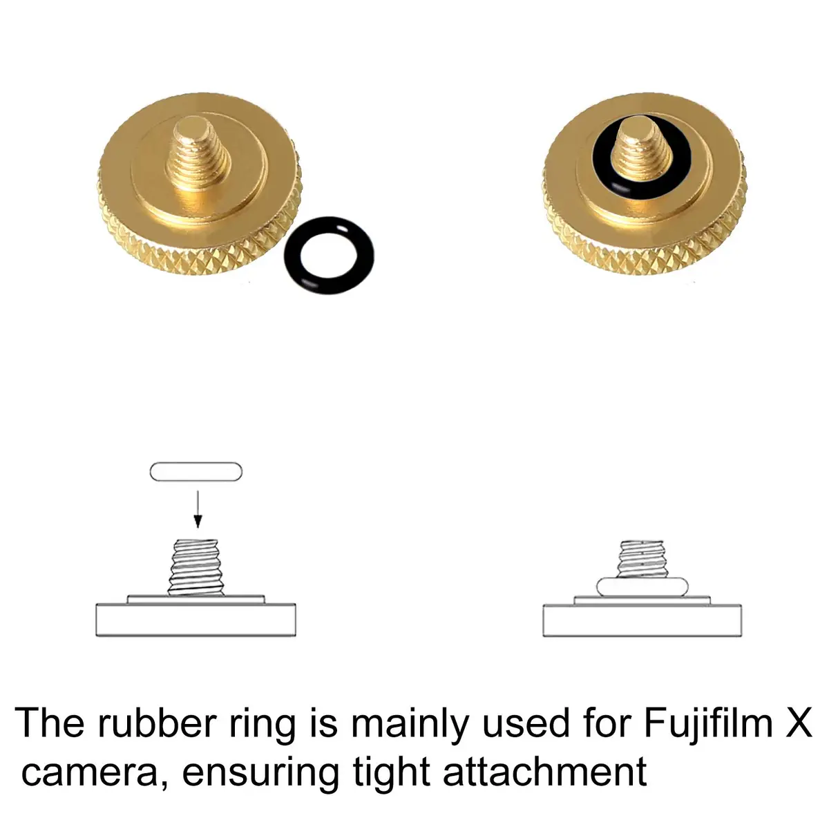 Panzong Gold Soft Shutter Release Button (3 Pack, 11mm) | Enhance Camera Feel & Style - view 6