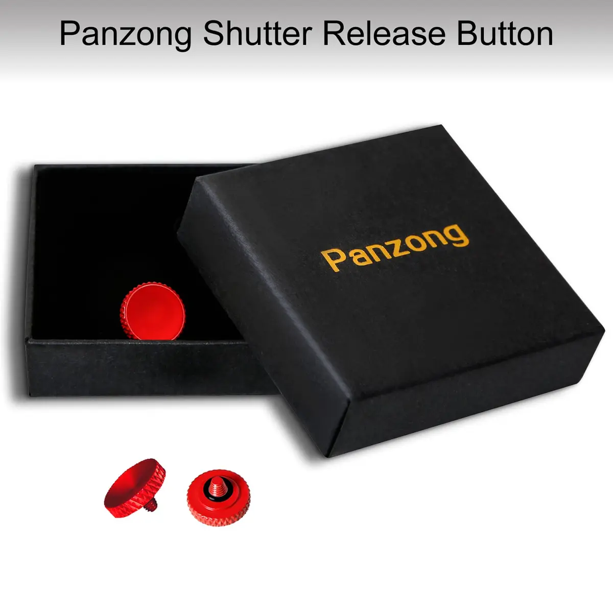 Panzong Red Soft Shutter Release Button (3 Pack, 11mm) | Pure Copper Concave Camera Shutter Button - view 7