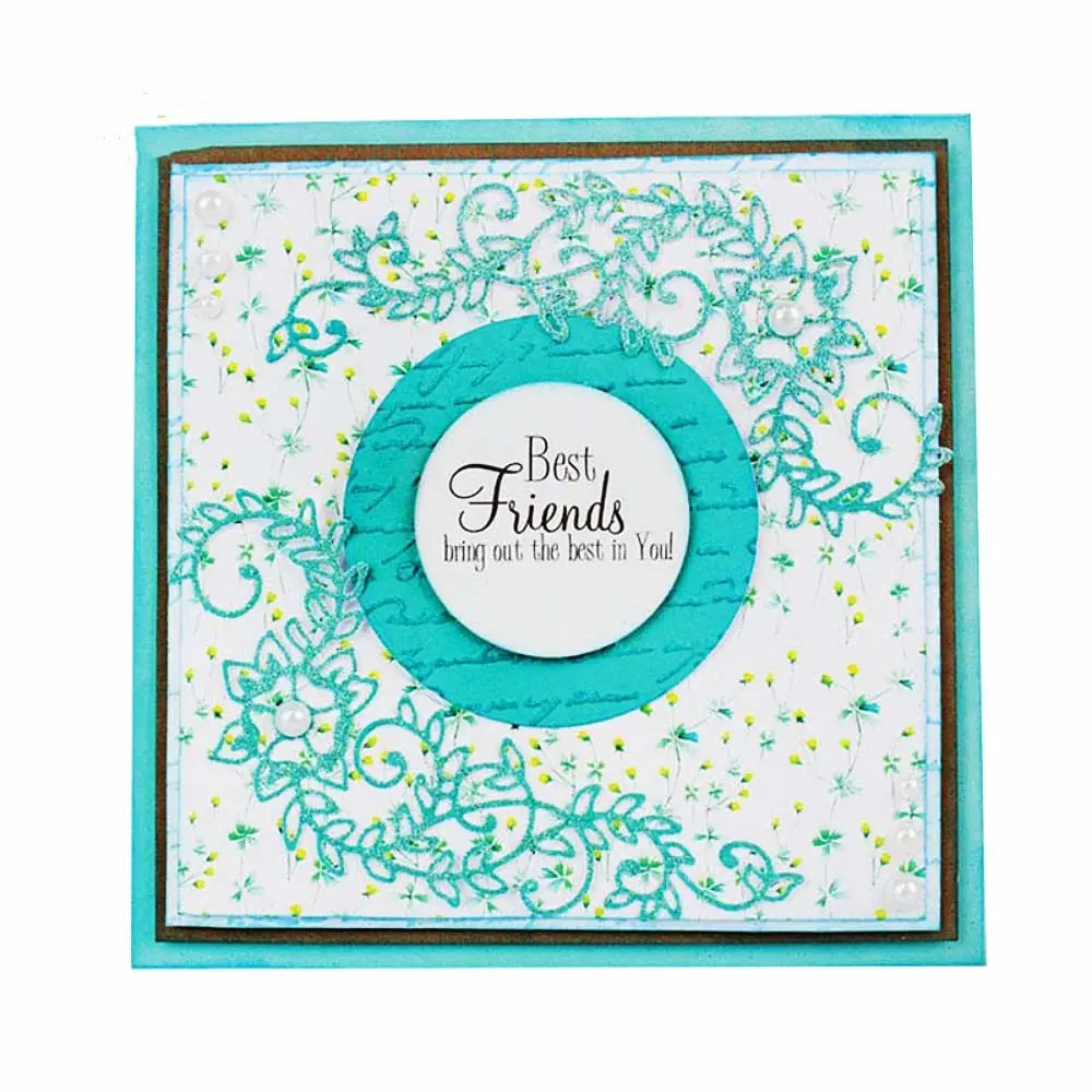 NVZBL Flower Corner Lace Cutting Dies Metal Embossing Stencils Template Mould 5.94 cm x 10.99 cm | DIY Craft Album Paper Card Decor - view 5