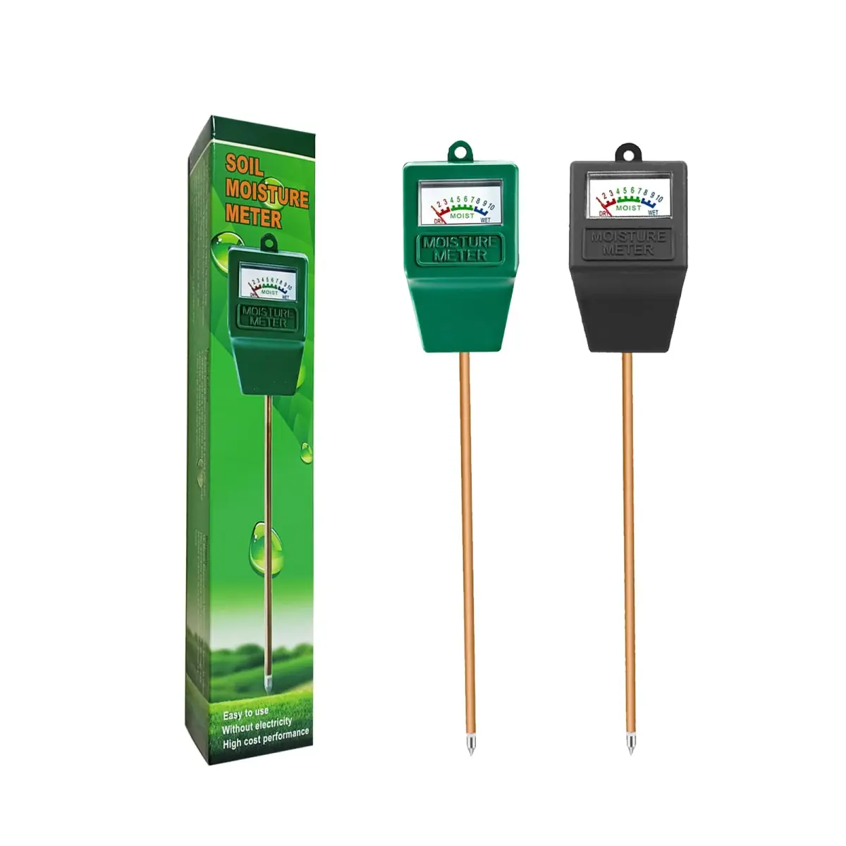 Hathdia Soil Moisture Meter 2 Pack | 19.3cm (7.6 Inch) Probe | No Battery Needed - view 7