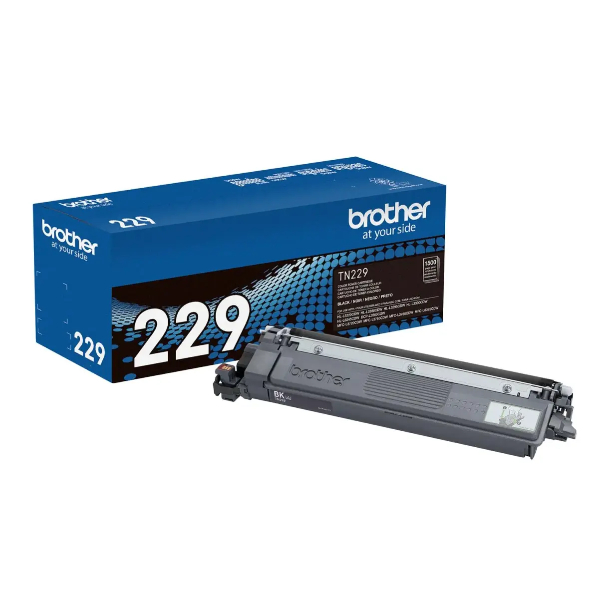 Brother Genuine TN229BK Black Standard Yield Toner Cartridge 1500 Pages | Laser Quality Prints - main product image