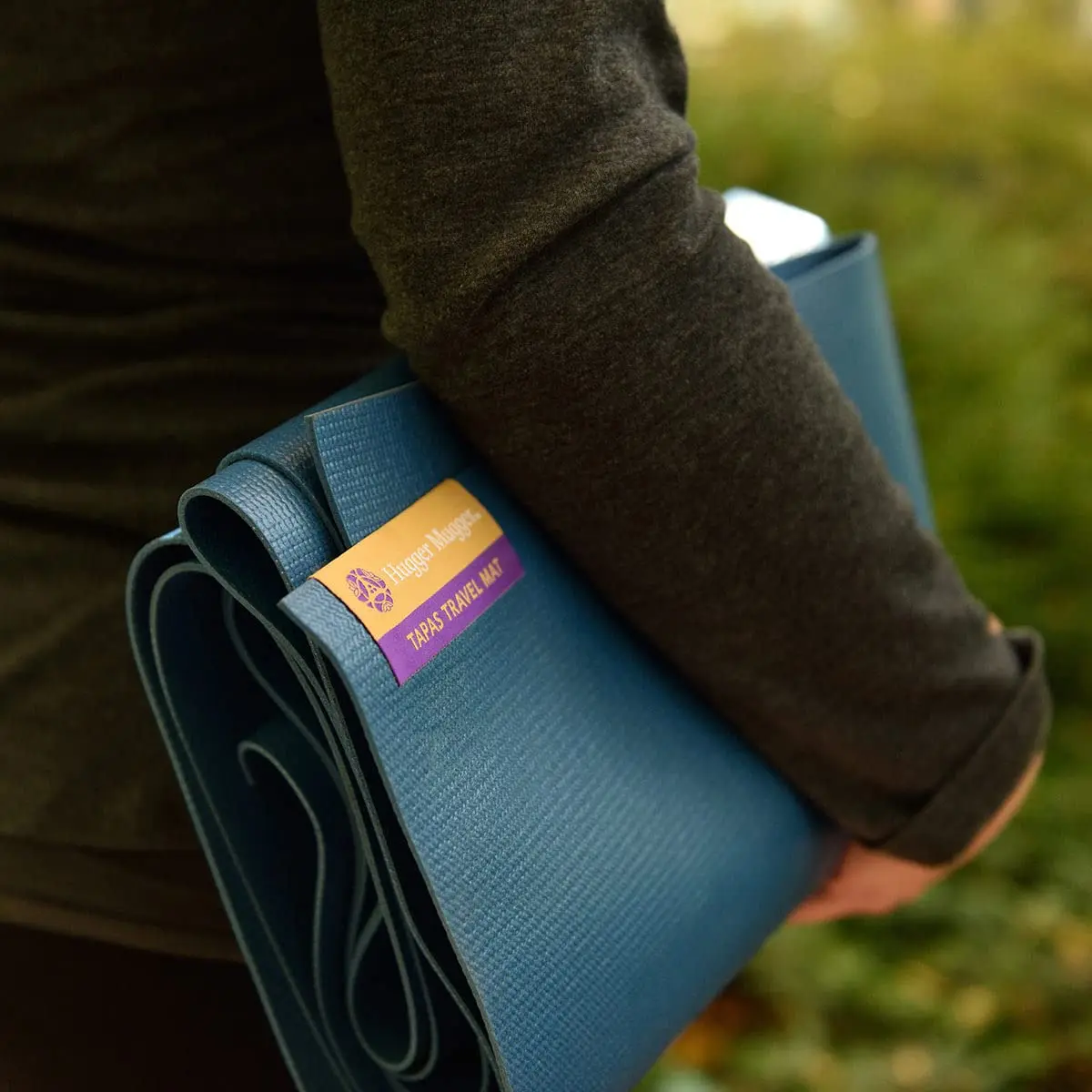Hugger Mugger Tapas Travel Yoga Mat - Graphite | Super Portable, Durable & Textured Surface - view 8