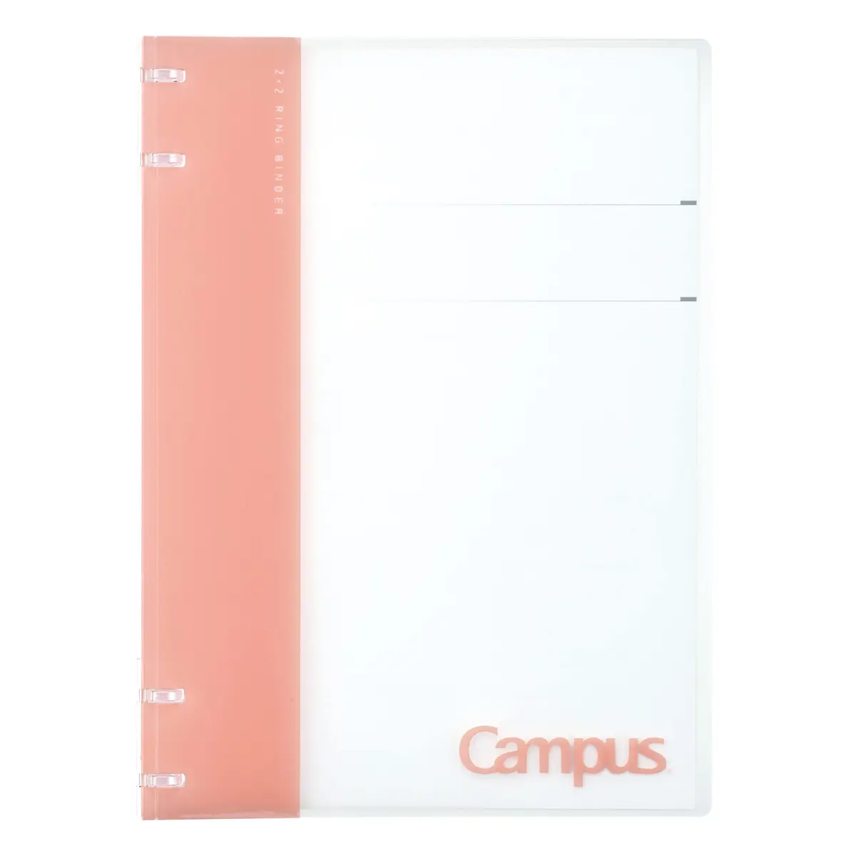 KOKUYO Campus Refillable Notebook B5 Pink | Slim Ring Binder with Customizable Title Page - main product image