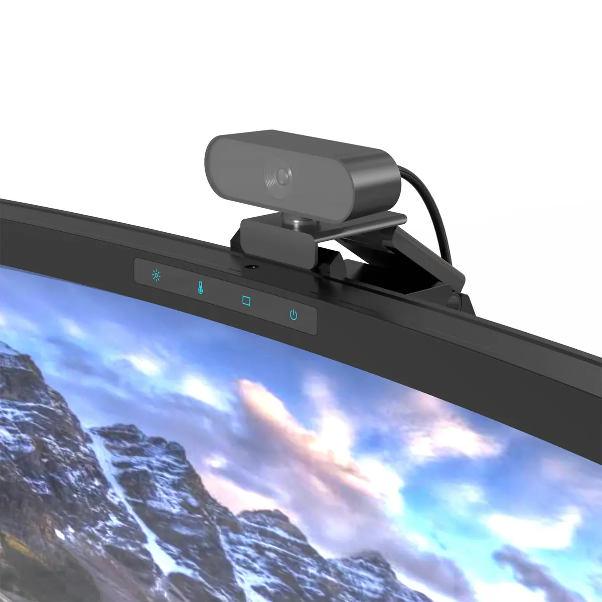 ONWAY Curved Monitor Light Bar with Wireless Remote, Black 42cm (16.5 inches) | Eye-Care Screen Lighting for Home Office - view 4