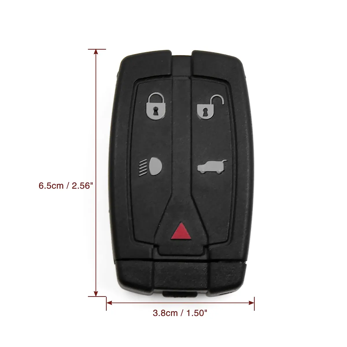 X AUTOHAUX Car Key Shell Case for Land Rover Freelander Discovery 2 | 2pcs 5 Buttons, Black, Plastic & Metal - view 8
