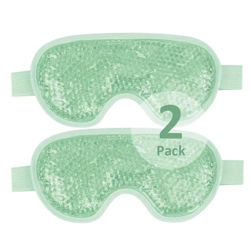 NEWGO Green Cooling Eye Mask - 2 Pack for Soothing Relief - main product image
