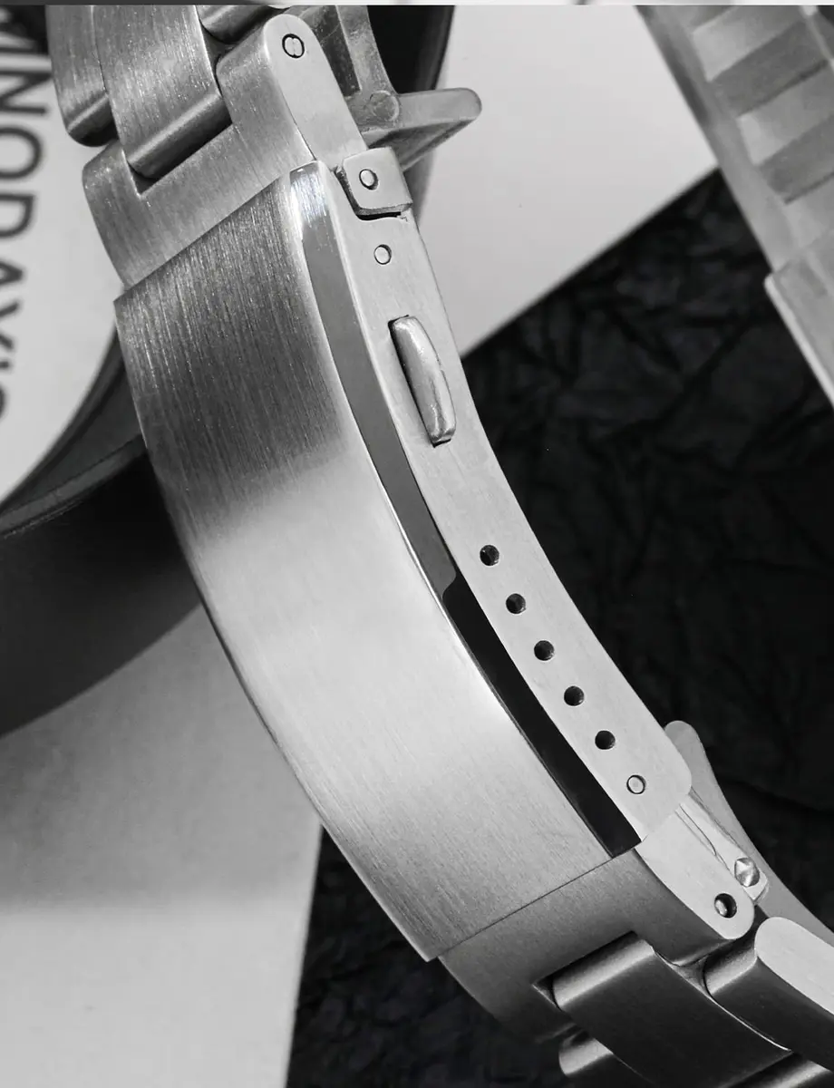 watchdives Watch Buckle 18mm Stainless Steel Silver Fold Safety Clasp | Durable & Adjustable - view 5