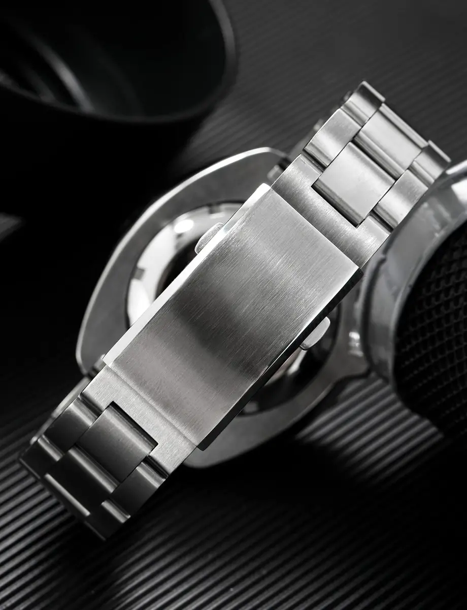 watchdives Watch Buckle 18mm Stainless Steel Silver Fold Safety Clasp | Durable & Adjustable - view 6