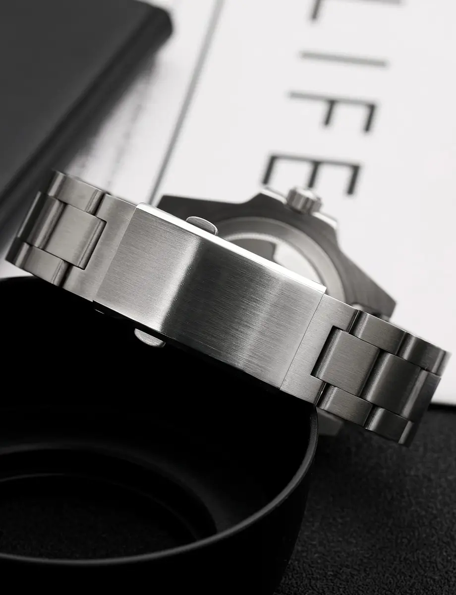 watchdives Watch Buckle 18mm Stainless Steel Silver Fold Safety Clasp | Durable & Adjustable - view 7