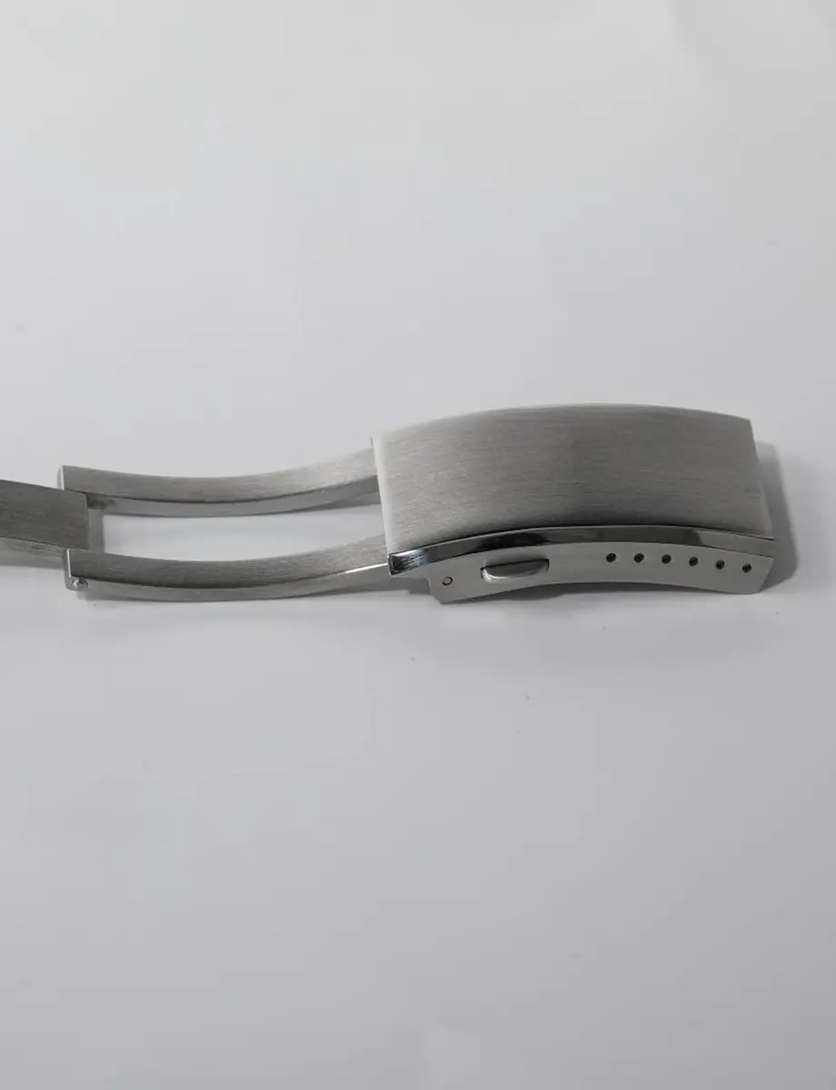watchdives Watch Buckle 18mm Stainless Steel Silver Fold Safety Clasp | Durable & Adjustable - view 9