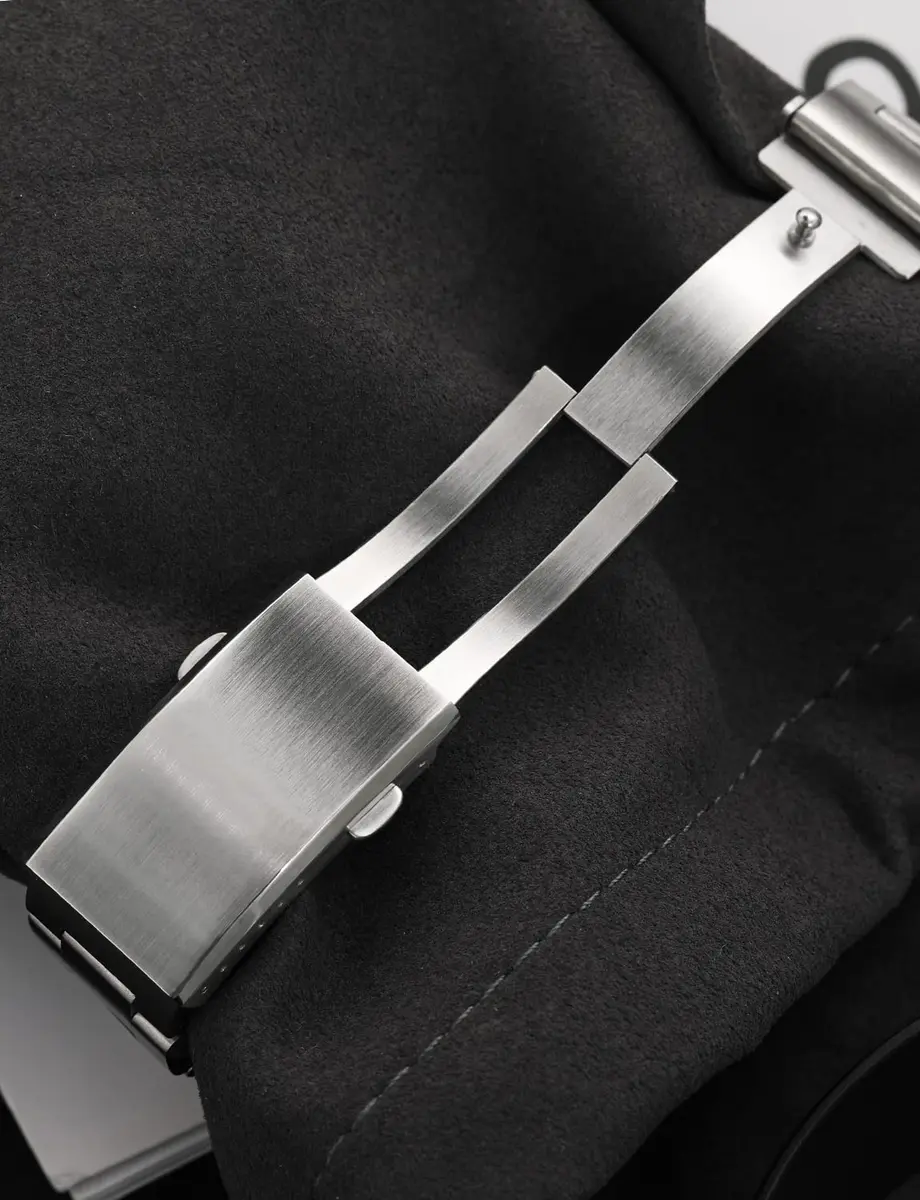 watchdives Watch Buckle 18mm Stainless Steel Silver Fold Safety Clasp | Durable & Adjustable - view 4
