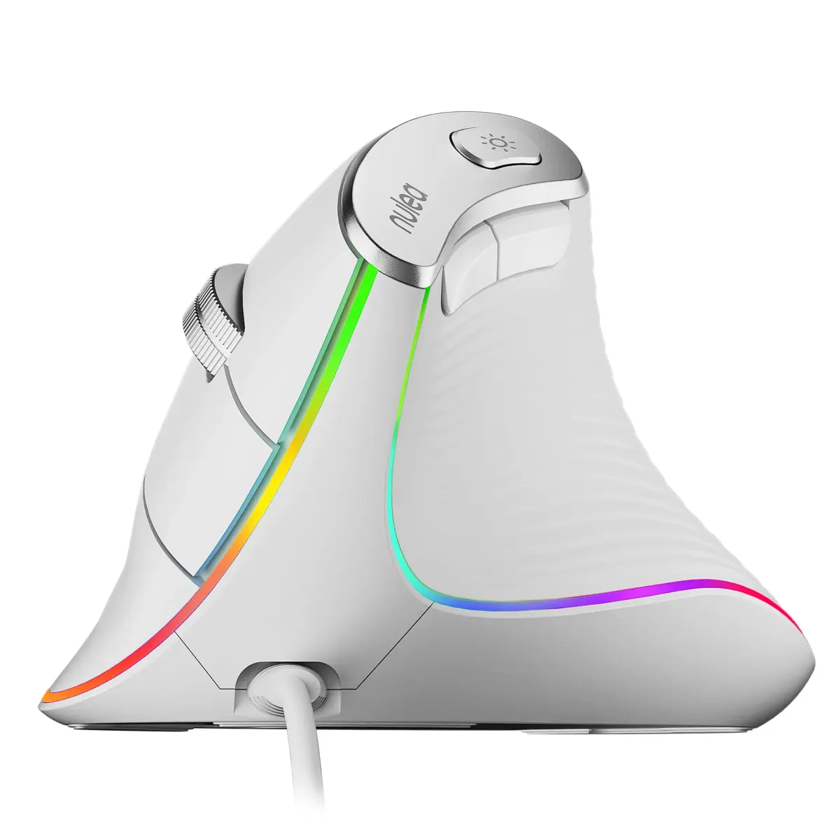 Nulea M504 Wired Vertical Ergonomic Mouse with 4-Level DPI & 11 RGB Modes | 191g (0.42 lb) - main product image