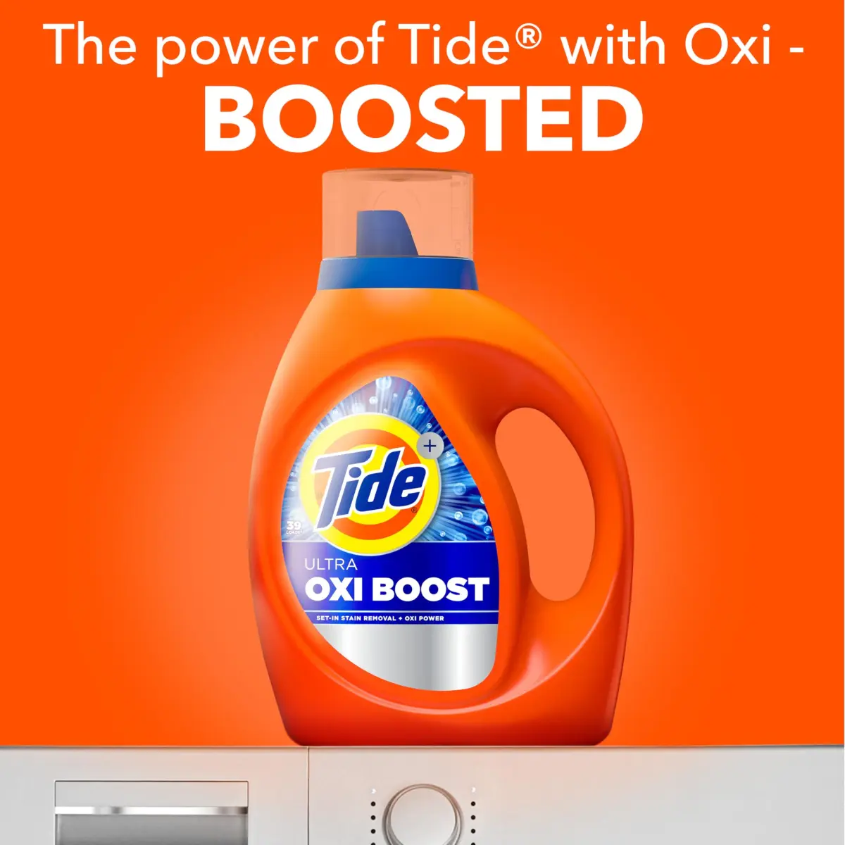 Tide Ultra Oxi Boost Liquid Laundry Detergent, 132 fl oz (3.9 L) | Powerful Stain Removal for Indian Homes - view 3