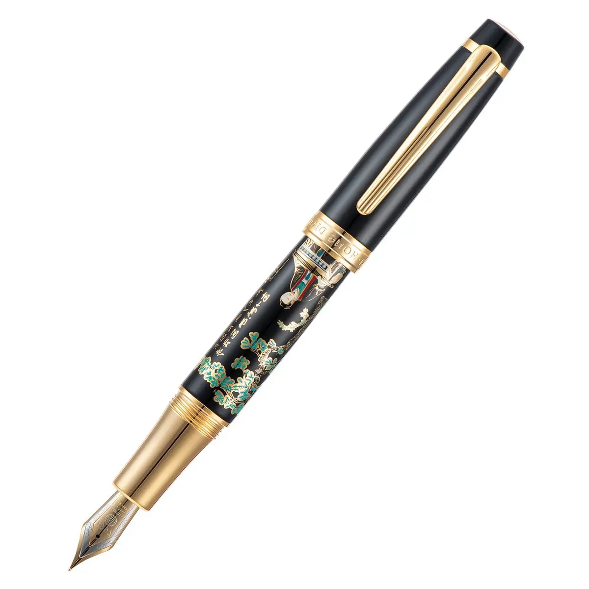 HONG DIAN 231 Chinese Classical Fountain Pen Fine Gold Nib 0.5mm (136mm) | Smooth Writing Pen with Ink Converter - view 9